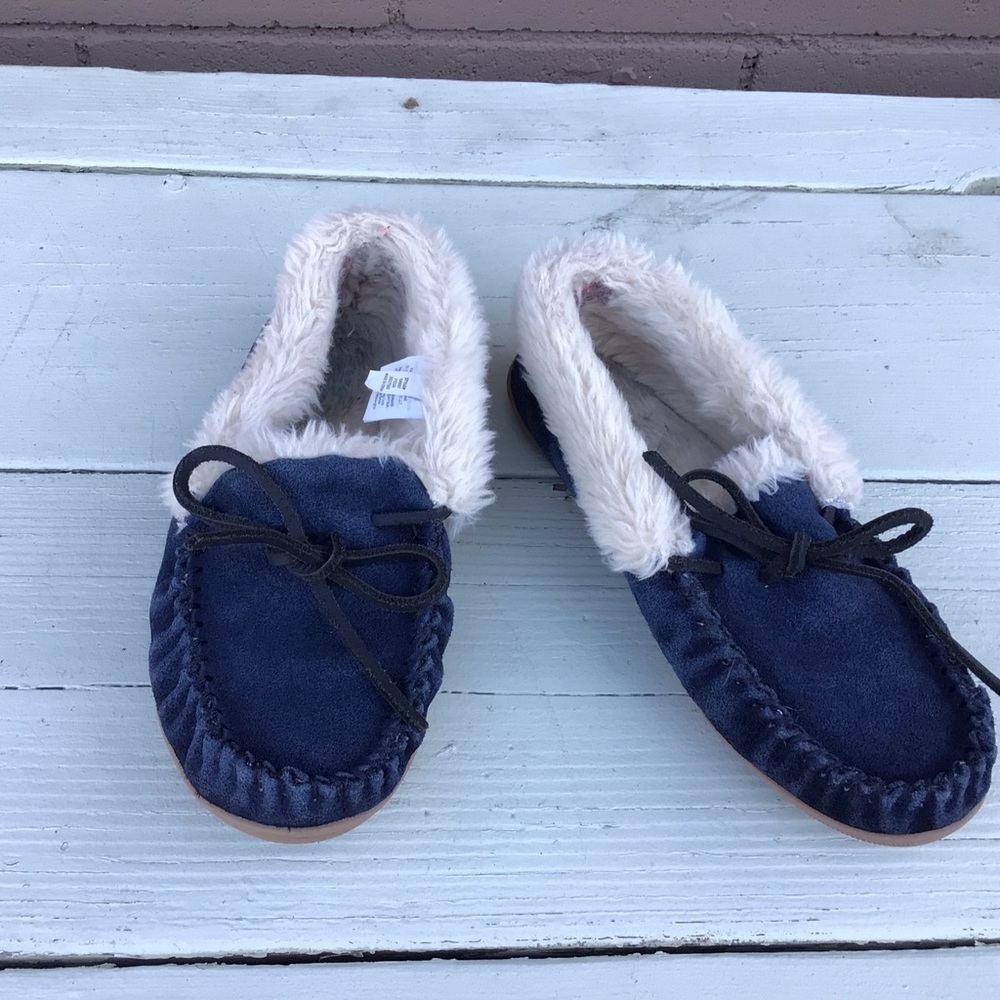 J.Crew Blue Lip On Shoes